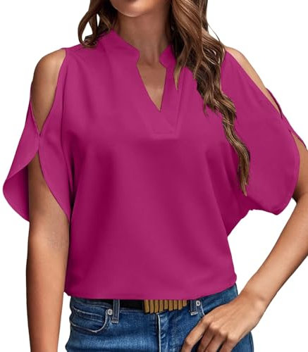 Generico Magliette Estive Donna Elegante T Shirt Donna Pack Blusa Elegante Donna Cerimonia Rosa Camicette Bianche Donna Elegante Camicia Body Raso Donna Elegante Camicia Rossa Donna Estiva