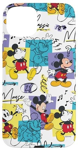 iPhone 15 Plus Disney Mickey Mouse Retro Classic Vintage Animation Designs Case