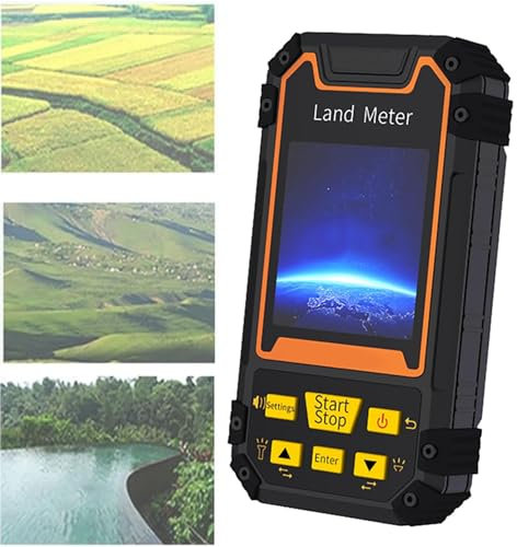 MiBoce Landmessgerät, Tragbares GPS-Vermessungsgerät, Mit Sprachübertragungsfunktion, 3 Mustern, Integriertem Barometer, Zur Flächenneigungsentfernungsmessung