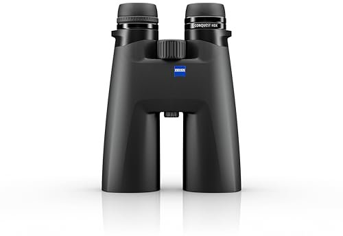 ZEISS Conquest HDX Fernglas 10x56 Wasserdicht, Kompakt mit LotuTec T* HD beschichtetem Glas für optimale Klarheit bei allen Wetterbedingungen für Vogelbeobachtung, Jagd, Sightseeing, Schwarz