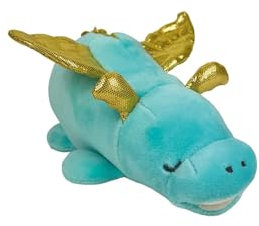 Nemu Nemu Animals - Peluche Kawaii Dragon Doré - Peluche Animaux Extra Douce et Douillette - Doudou Dragon Conçu au Japon - Coussin Douillet - Taille S 15 cm