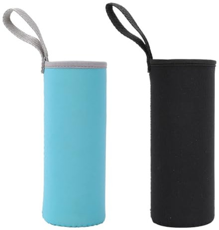 EIHI 2 Stück Neopren Flaschen Schutzhülle, Thermohülle für trinkflaschen, Trinkflasche tasche, Wasserflasche Thermo-Hülle Isolierte, Flaschen Thermo-Hülle Taschen, Für 550ML Wasserflaschen