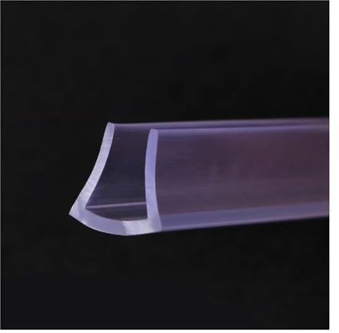AUNANGLJSCS Zierleiste, Dichtung, U-Profil, Kantenleiste U-förmige Gummikanal-Kantenverkleidung, Gummidichtung kann an der Tischkante verwendet Werden, transparent, 5 Meter lang, 30 mm x 17 mm