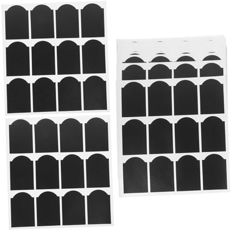 Lurrose 20sheets Multi-Function Bottle Sticker Labels of Blank Chalkboard Labels for Easy Organization