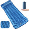 Tapis de Couchage Gonflable de Camping, Tapis de Camping Gonflable Ultraléger avec Oreiller et Pompe à Pied, Matelas de Couchage Gonflable Imperméable pour Tente, Plage, Randonnée