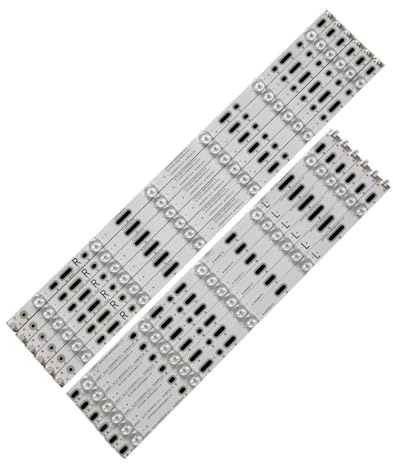 NXVASKEIP LED Backlight strip For Philips 49 TV GJ-2K15-XM-D2P5C1-490-D611-C1 49PUF6701/T3 LB49007 49puh4900/88 EVTLBM490E0601 Light Bar(12PCS(1TV))