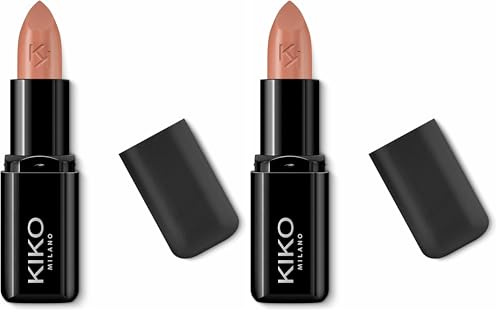 KIKO Milano Smart Fusion Lipstick 433, Reichhaltiger, Nährstoffspendender Lippenstift Mit Strahlendem Finish (Packung mit 2)