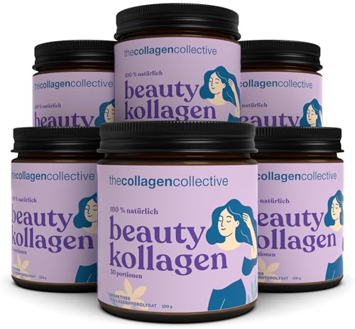The Collagen Collective Beauty Kollagen Pulver - Hochdosiert Bioaktives Kollagen Peptide für Haut Haare Nägel Anti-Aging Inner Glow (900 g / 6 Monate)