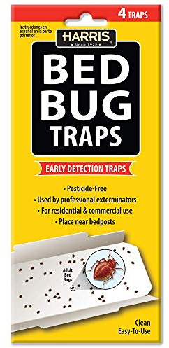 Harris Bed Bug Traps for Early Detection & Monitoring, 4 Pack