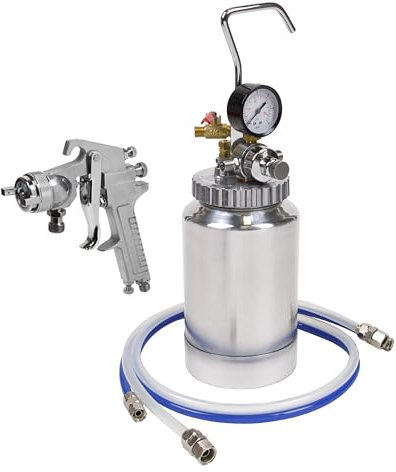 Sealey Ssg1P Pressure Pot System With Spray Gun And Hoses 1.8Mm Set-Up