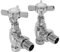 Warmehaus 15mm Traditional Angled Radiator Valves - Pair