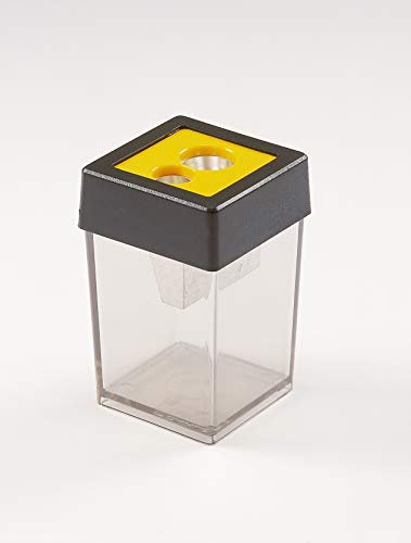 Dahle Bürotechnik Doppel-Dosenspitzer Dahle 53465, bis 10,5 mm, 35 x 55 x 35 mm, grau-transparent