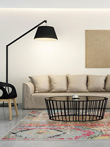 benuta Nest Vintage Teppich Casa - Türkis 240x340 cm - Teppich für Wohnzimmer, Schlafzimmer und Flur - Pflegeleicht - Fußbodenheizung Geeignet