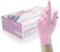 Unigloves Pink Pearl Gants d'Examen en Nitrile - Jetables, Polyvalents, Sans Poudre et Sans Latex - Boîte de 100, Rose, Taille L (GP0054)