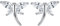 Forfamilyltd Swarovski Cristal-Regalos Navidad-Chapado en Oro 925 Plata de ley Pendientes Libélula Mujer BLANCO
