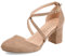 Journee Collection Damen Pumps Schuhe, Taupe, 36 EU