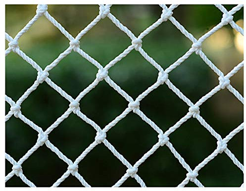 Maran Balkonnetz Katzennetz Sicherheitsnetz - Strapazierfähiges Feuerfestes Nylonnetz Treppen und Balkonnetz für Katzen und Vögel - Schutznetz mit Befestigungskabelbindern - 2x10m