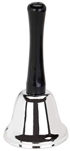 Inge-glas Glocke Silber | Metall Handglocke Deko | Nikolaus Advents Weihnachten
