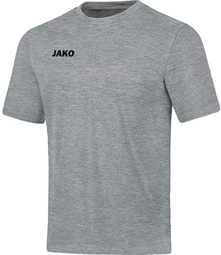 JAKO Herren T-Shirt Base, Hellgrau-Meliert, L