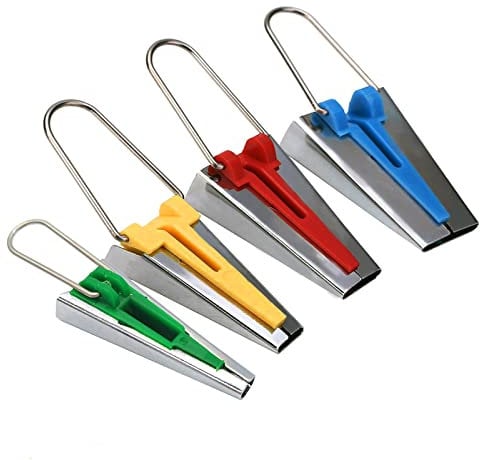 Ainkou 4 Größen Stoff Schrägband Makers Kit Schrägband Maker Schrägband Maker für die Herstellung von Schrägband Nähen Quilten (6MM; 12MM; 18MM; 25MM)