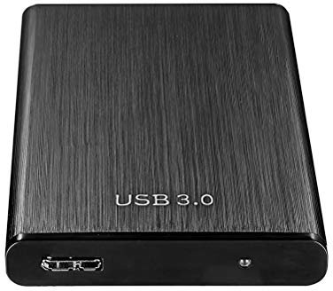 Disco Rigido Esterno Portatile USB 3.0 Archiviazione di Backup su Disco Rigido - Disco Rigido Mobile Esterno 500 GB - per PC, Mac, Desktop, Laptop, Windows, Linux,Nero,500GB