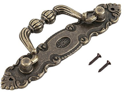 GOTOTOP 4 PCS Retro Tür Schubladengriff Zinklegierung Knopfgriffe für Schrank Schreibtisch Schrank Bücherregal Schmuckschatulle Hardware Hause DIY Decor
