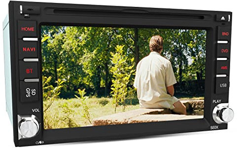 AWESAFE Autoradio 2 din Android 13 Universel Voiture Modèles Écran de 6.2 Pouces Supporte GPS CD DVD WiFi Bluetooth5.0 FM AM RDS USB SD AUX Commande au Volant