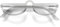 LONDON MOLE Brillen | Brainy Lesebrille | Halbmondbrille | Coole Leser | Herren Damen Unisex | Vollrandbrille | Federscharniere | Transparent | Vergrößerung +2,5