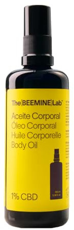 The Beemine Lab - Hanf-Massageöl - Feuchtigkeitsspendend und pflegend für den Körper: ideal für Massagen und die tägliche Pflege, angereichert mit natürlichen Extrakten, vegan und parabenfrei, 100ml