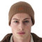 UNDERCONTROL Winter Fisherman Trawler Rib Beanie Free Herren Damen Unisex Stilvolle atmungsaktive einfarbige Totenkopfmütze Dehnbare Uhr Rolled Cuff Cap (Rib Loose Brown)