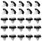 50 Stück 856543 71728806 Auto Tuerverkleidung Befestigung Clips, Auto Tür Klips Stoßstangen Clips mit Schwarzer Gummidichtung für 9mm Loch