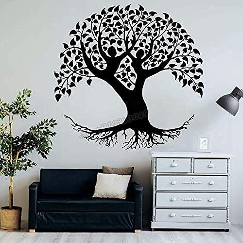 Baum Wandtattoo Holz Aufkleber Zweig Wald Strauch Kleiner Strauch Silhouette Innendekoration Wandaufkleber Vinyl Kunst Aufkleber 30X31Cm