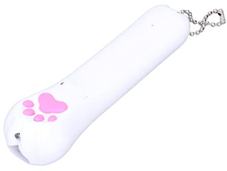 Interaktives Katzenspielzeug mit LED Pointer für den Innenbereich, wiederaufladbar über USB, Katzenpfotenform, Mehrfachmusterprojektion, interaktives Fangspiel für Spielzeugtiere, Trainingsgerät