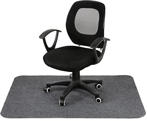 Dyna-Living Office Chair Mat,Home Multi-Purpose Low-Pile Chair Carpet Hard Floor Protector Mat, Floor Protectors for Rolling Chairs,Non-slip Computer Chair Mat for (Light Grey, 47 x 35)