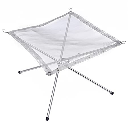 Eurohike Lightweight Portable Mesh Fire Pit, Folding Fire Pit, Portable Fire Pit, Compact Bonfire, Outdoor Heating, Ideal for Camping, Garden, Backyard and Patios, Camping Equipment,
