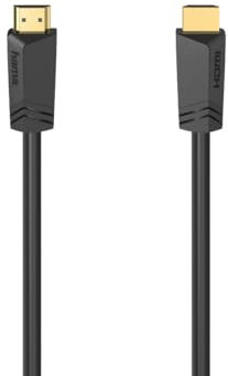 Hama HDMI Kabel 5 Meter Ultra High Speed (Monitorkabel 4K / 8K, 48 Gbit/s, UHD Bildschirmkabel mit eARC, Ethernet, HDR, Knickschutz, 120 Hz/60 Hz) 5m