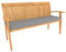 POKAR Cojín para Banco de Jardín Cojín De Silla Interior/Exterior Cojínes De Banco Muebles Cojín De Asiento (100 x 50 x 5, Gris)