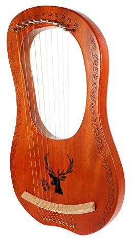 Milisten 1satz Lyra Harfe Aus Holz Professionelles Saiteninstrument Zubehör Für Musikliebhaber Und Einsteiger Tragbar Feinabstimmwerkzeug Für Optimalen