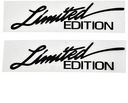 2 pezzi Limited Edition Emblema PET Car Decal Bumper Sticker Decoration