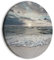 murando - runde Bilder Meer und Strand 40x40 cm Leinwandbild 1 tlg Kunstdruck modern Wandbilder XXL Wanddekoration Design Wand Bild Landschaft Natur See Himmel c-C-10019-bc-a
