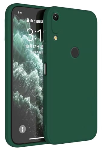 Topme Handyhülle Hülle Fur Huawei Y6 2019 / Y6 Pro 2019 / Honor 8A / Y6S 2019 (6.09 Inches) Case Schutzhülle, Hautschutz Aus TPU Silikonhülle - Dunkelgrün