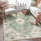 MUJOO Boho-Teppich, 120 x 16 cm, für Schlafzimmer, Wohnzimmer, Esszimmer, Grün, kleine Teppiche, maschinenwaschbar, rutschfester Teppich für Büro, Schlafsaal, Nachttisch, Küche, Waschküche, Akzent,