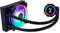 OPSYS Hiems 120mm ARGB All-in-One CPU AIO Water Liquid Cooler with aRGB fan, Infinity Mirror Pump Display, 750-1500 RPM, AM4, AM5 and LGA 1700 Compatible - Black