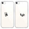 Yoedge 2-teilige Schutzhülle für Apple iPhone 8/7/SE 2020/SE 2022 4,7 Zoll, ultradünn, transparent, Gel, TPU, weich, mit niedlichem Muster, stoßfest, für iPhone 8, Panda