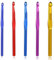 Häkelnadel Set, 5 Stück Häkelnadeln Bunte Großer Aluminium Stricknadeln Häkeln Stricken Nadeln Kit Häkelset mit Ergonomischem Softgriff 6,5mm-12mm Markierungsnadel für Anfänger Enthalten