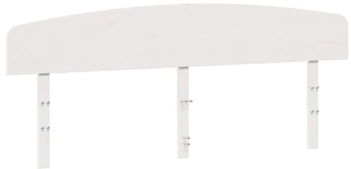 vidaXL Kopfteil Weiß 200 cm Massivholz Kiefer