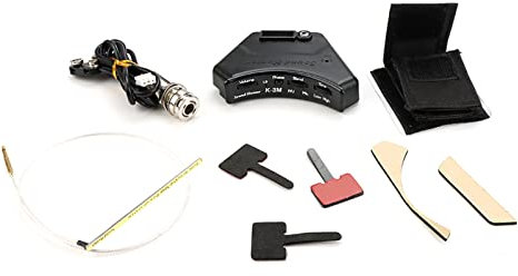 Akustikgitarre Tonabnehmer Schallloch Piezo Tonabnehmer Einstellteile Gitarre Schallloch Zubehör Tonabnehmer Set Schwarz Mikrofon Tonabnehmer für Gitarre