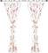 TupTam Kinderzimmer Vorhänge Baby Gardinen mit Schleifen 2er Set, Farbe: Kaninchen/Rosa, Größe: ca. 155x95 cm