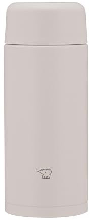Zojirushi Mahobin SM-MS25-HM Stainless Steel Mug Water Bottle, 8.5 fl oz (250 ml), Screw Type, Dishwasher Safe, Seamless Tub, Only 2 Cleaning Points, Sheer Gray