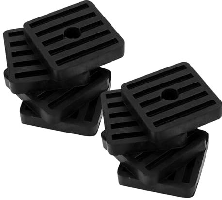 Ciieeo 8Pcs Air Conditioner Shock Pads Anti-vibration Rubber Mat for Outdoor Unit Universal Mounting Bracket Noise Reduction Anti-slip Easy to Install 50x50x10mm